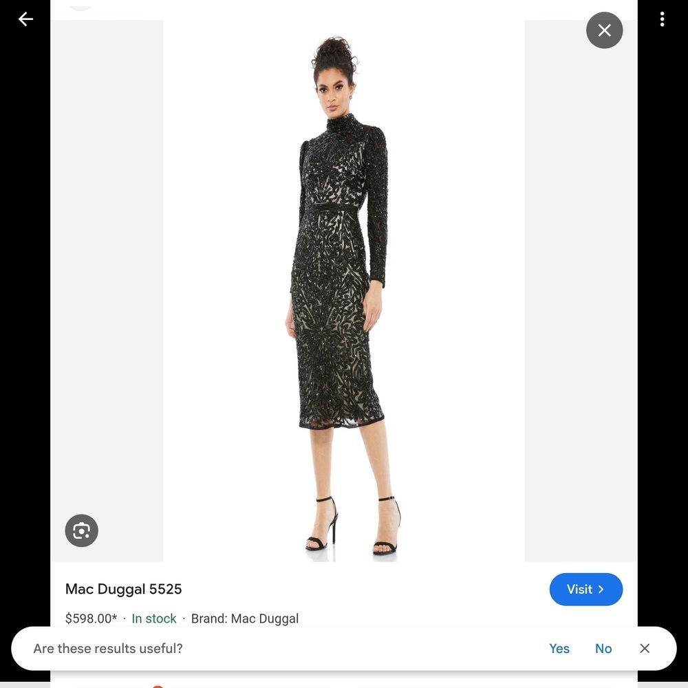Elegant Black Sequin Dress